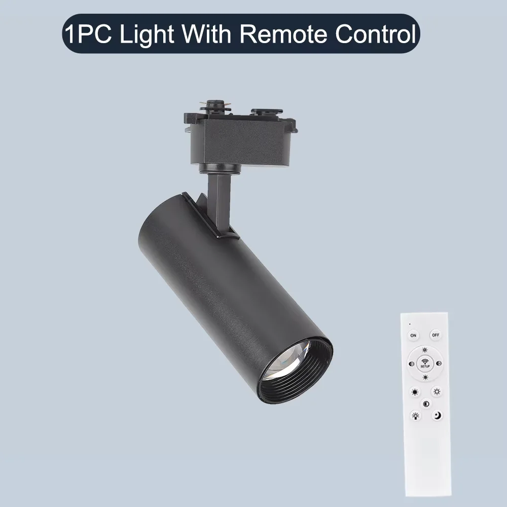 Remote Control Set LED Track Light Dimmable Ceiling Spotlight Rail Light Led Track Rail Spotlight Clothing Store Ceiling Lights image 3