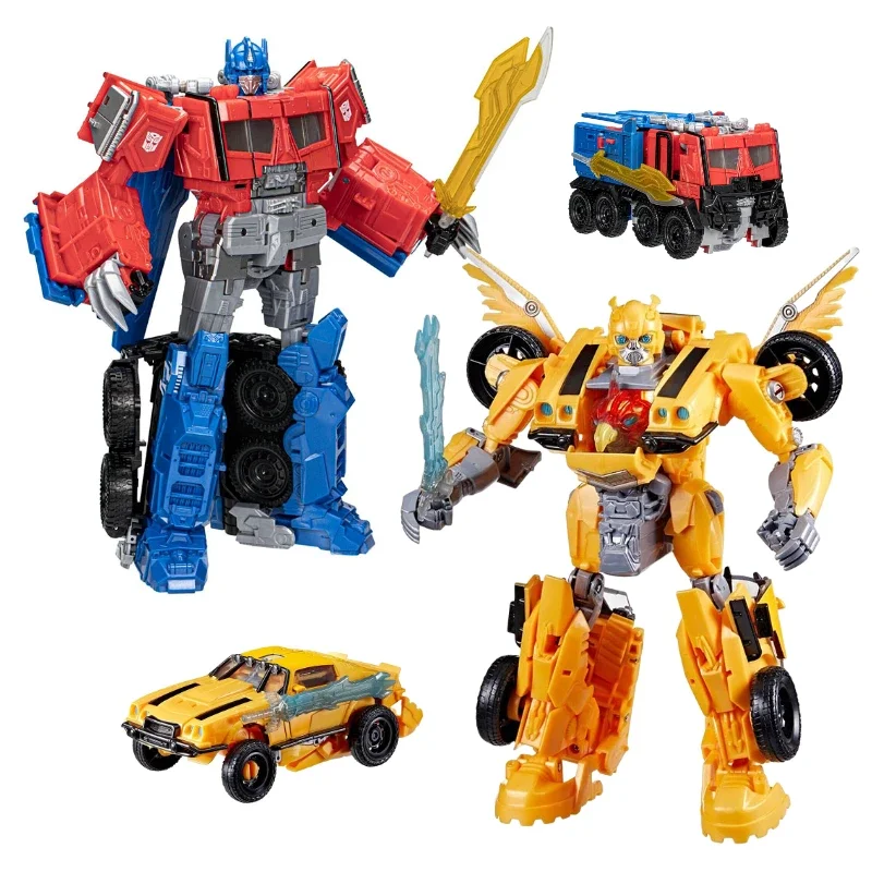 

In Stock Transformers Movie 7 Rise of The Beasts Ultimate Beast Mode Bumblebee Optimus Prime Action Figure Model Toy