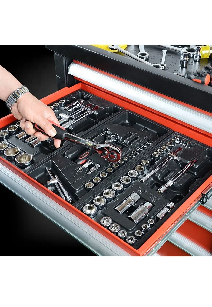 Carrinho de aço da caixa de ferramentas de 27" polegadas para ferramentas de armazenamento do armazém