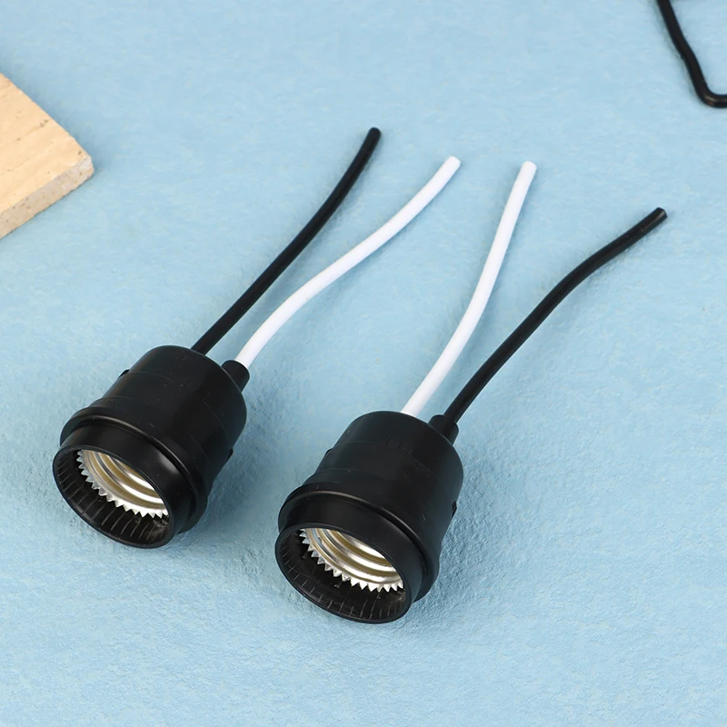 

12Pcs Waterproof E27 Pigtail Lamp Socket With Wire E27 Chandelier Holder Screw Base For Outdoor Garden Patio DIY Lighting