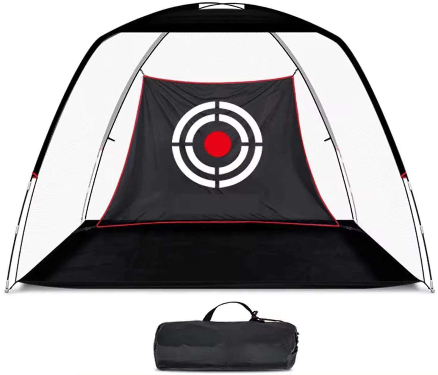 

Sports Goods Portable Golf Hitting Practice Nets with Target Training Indoor Outdoor 2025