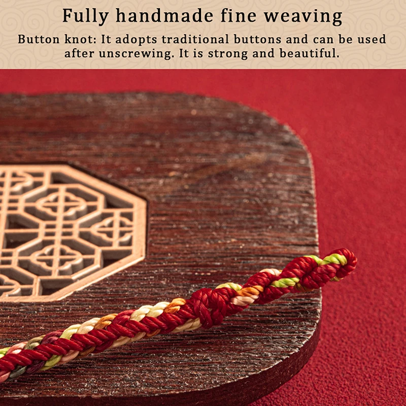 Handmade Tibetan Bracelet Colorful Thread Lucky Charm Rope Bangle For Women Men Knots Red Thread