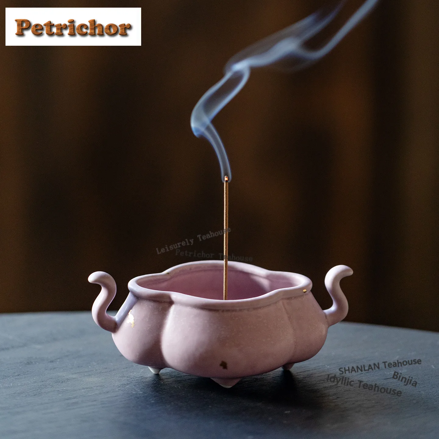 Sprinkle Gold Purple Incense Holder Creative Mist Smoking Steamers Incense Burners Aromatherapy Censer Tableware Ornaments Craft