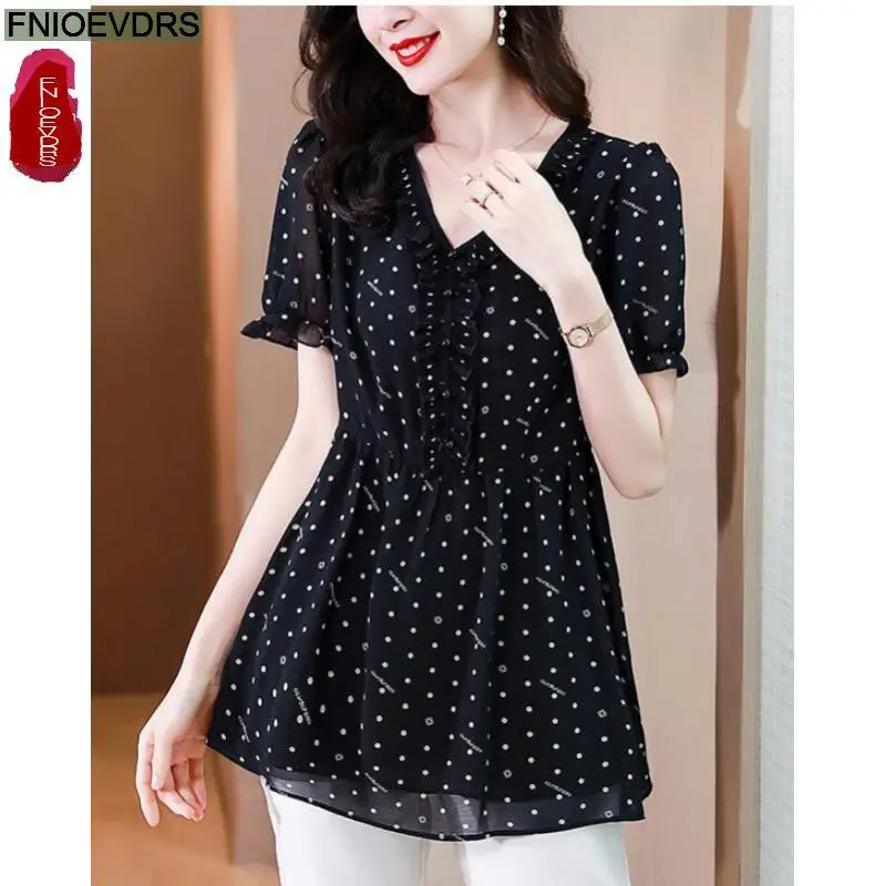 L-5XL Loose Clothes 2023 Women European Fashion Elegant Office Lady Work Basic Shirt Casual Tunic Peplum Tops And Blouses