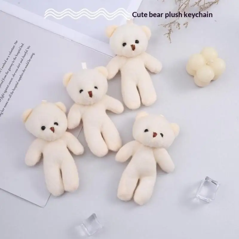 10/12/18/20pcs Birthday Wedding Party Favors Supplies DIY Accessory Mini Cute Cartoon Plush Bear Girl Gift Doll Toys