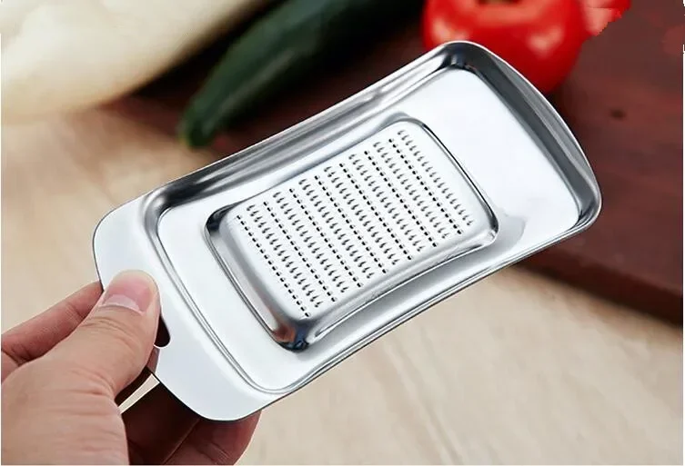 1PC Stainless Steel Ginger Garlic Wasabi Grater Crusher Garlic Press Device Chopper Cutter Garlics Peeler Kitchen Tools OK 0741