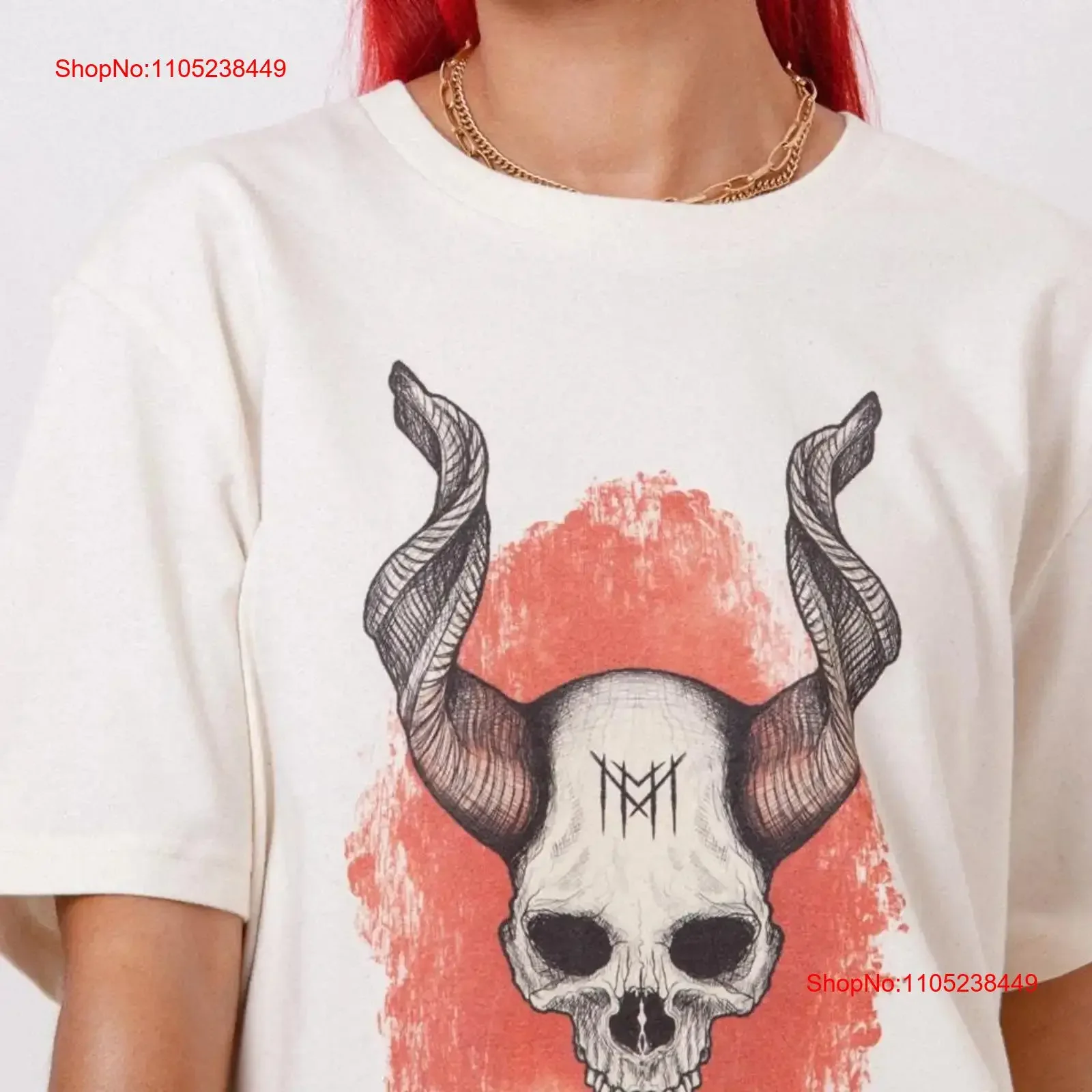 The Horned One T Shirt Demon Belzebuth Samael Lucifer Fallen Angel Gothic Fashion Otaku Devil Skull Totenkopf vintage Washed