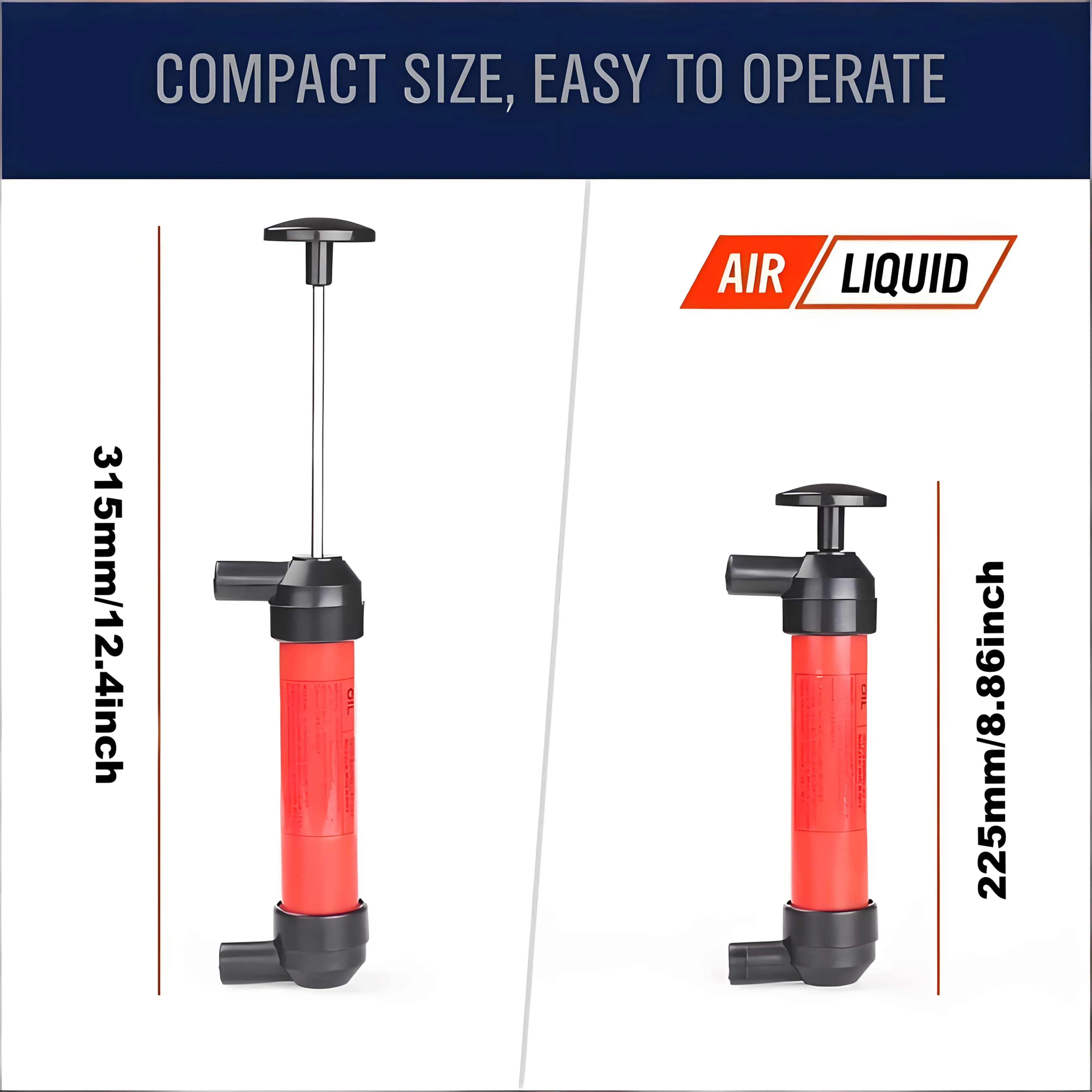 Flüssigkeitstransferpumpe für Kraftfahrzeuge, Ölpumpe, Handpumpe mit Siphonfunktion, vielseitige Handpumpe für Kraftstoff, Öl und Flüssigkeiten. – Detail 9