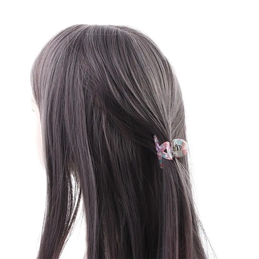 

Hair Catch Clip Acetate Checkerboard Geometric Cute Hairpin Small Hair Claw Women Hair Accessories Korean Style Barrette