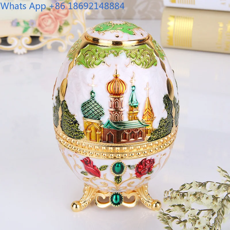 Creative European Style Toothpick Holder Russian Hand-Pressed Toothpick Box Automatic Portable Retro Toothpick Jar