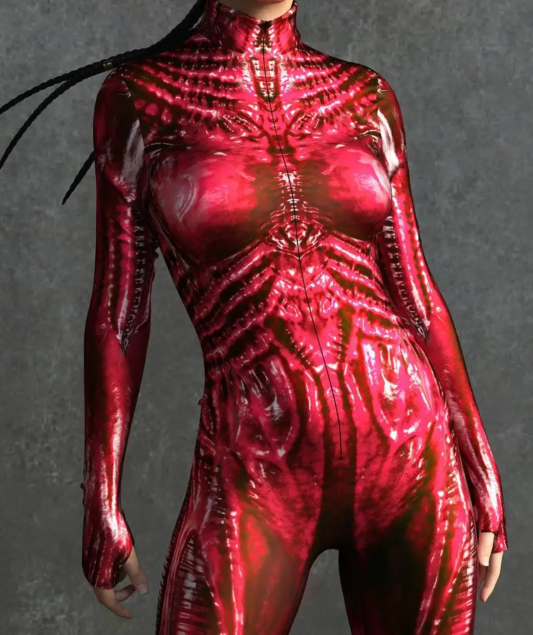 Halloween Anime Horror Spezies Cosplay Jumpsuit Terror Monster Skin Bodysuit Steampunk Party Show Anzug Unisex Rave Zentai – Detail 18