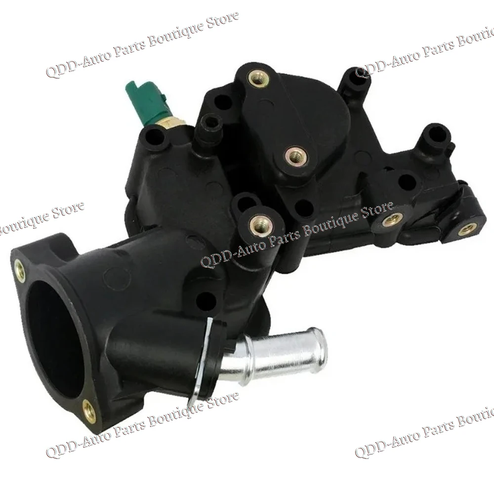 1336.Y8 1336Y8 1336.P9 1336P9 9654775080 FOR CITROEN C2 C3 PEUGEOT 206 207 307 1007 1.1 1.4 Thermostat Housing Water Flange view 5
