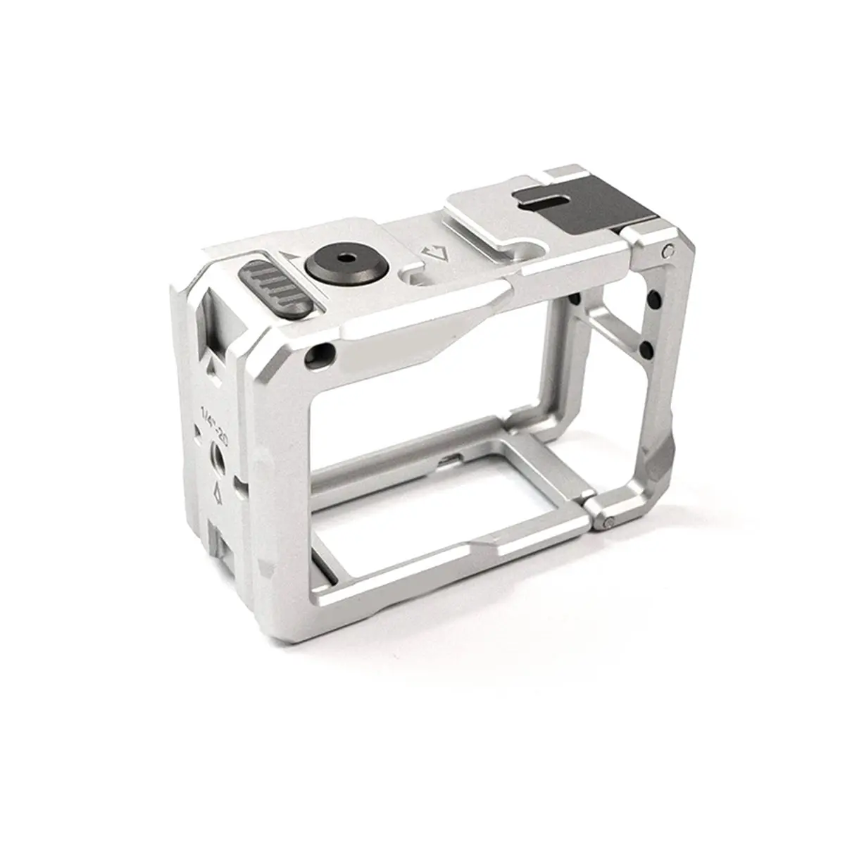 AT33 Metal Cage for DJI Action 5 Pro/4/3 Frame Case Full Protective Quick-Release with Cold Shoe Expansion C