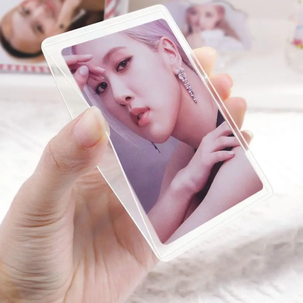 Fashion Transparent Photocard Holder Anti-Scratch Moisture-proof Photo Protective Cover PVC Idol Photocard Sleeves