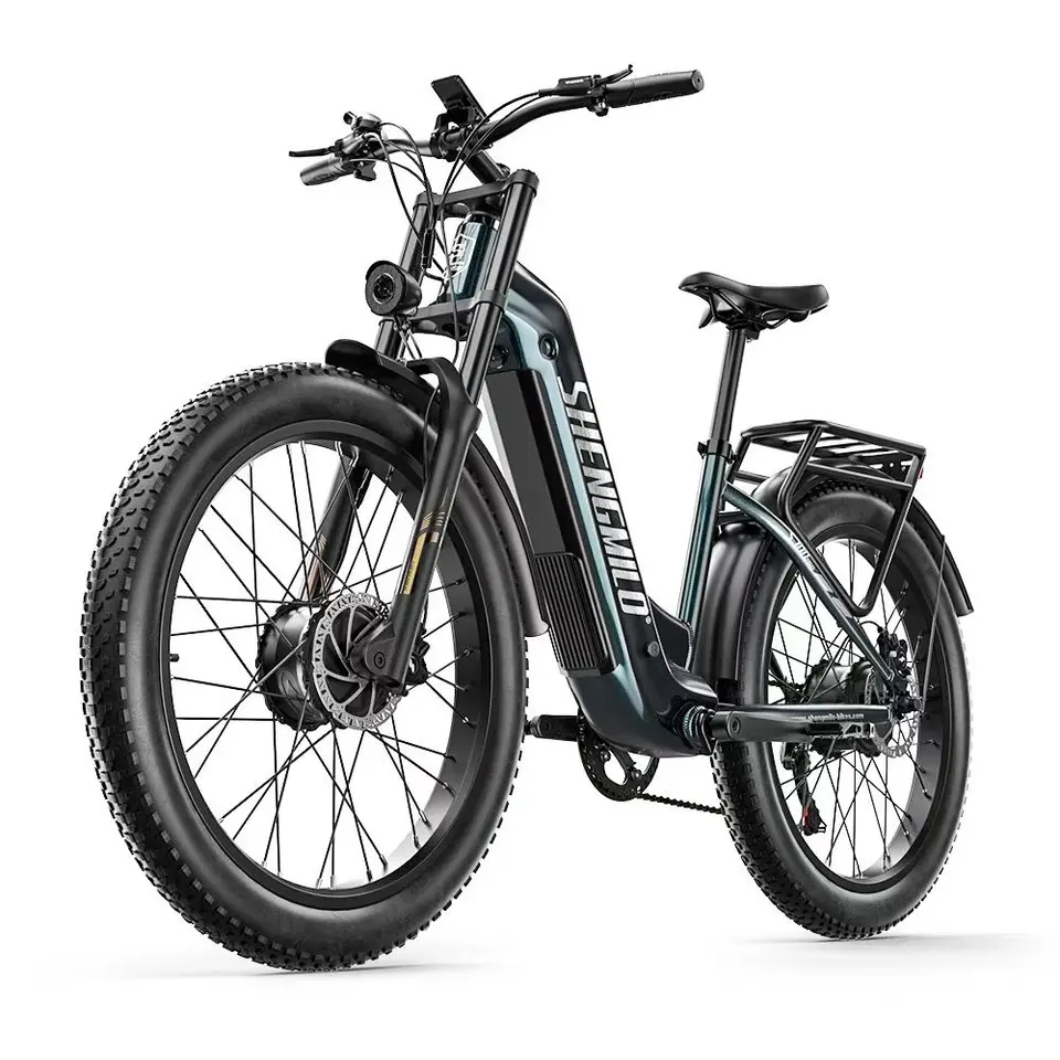 New2026 Shengmilo S700 POR Electric bike 2000w dual motor 48V25AH battery Electric bicycle 26 inch fat tire city ​​riding E-bike image 7