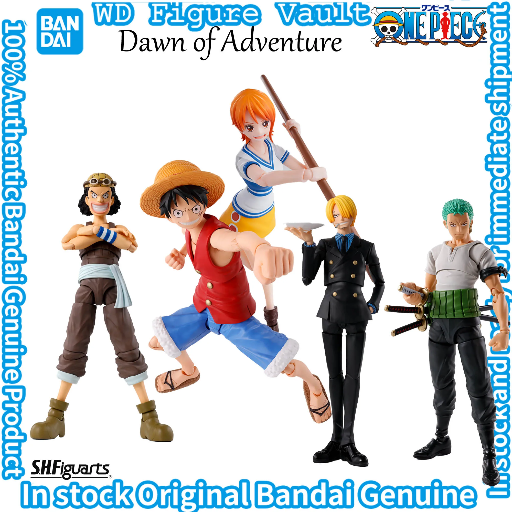 

В наличии Bandai S.H.Figuarts One Piece Monkey D. Luffy Sanji Usopp Nami Roronoa Zoro -Dawn of Adventure Оригинальные коллекционные фигурки