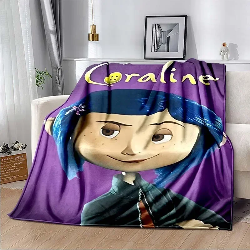 Coraline Logo Printed Bedding Set, Duvet Cover, Bedding Sets, Luxury Birthday Gift,담요