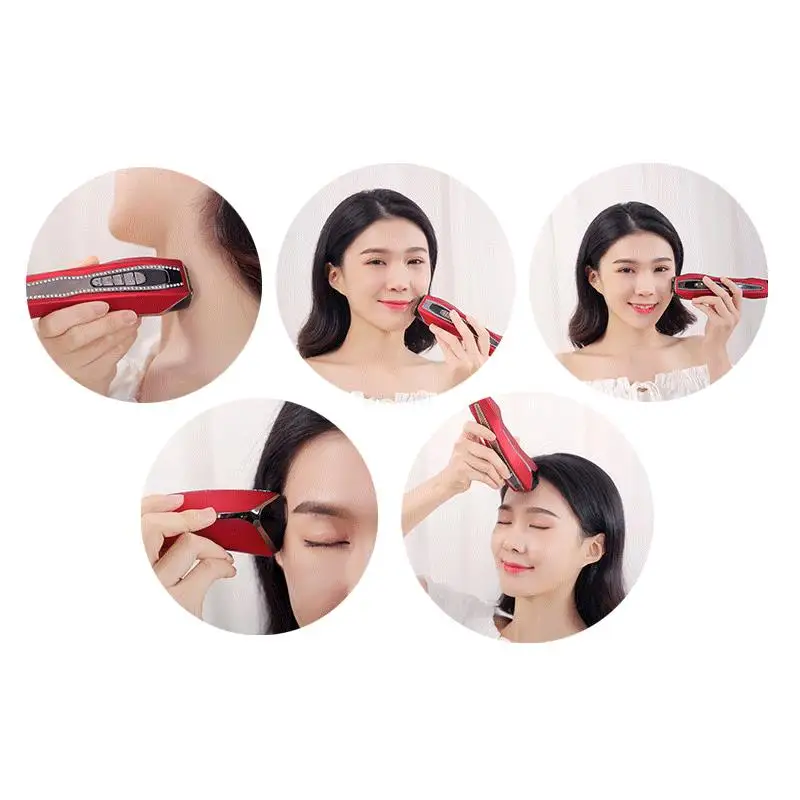 EMS フェイスリフト美容マッサージ若返り微電流パルス光線療法器具しわ除去フェイシャルボディケアポータブル