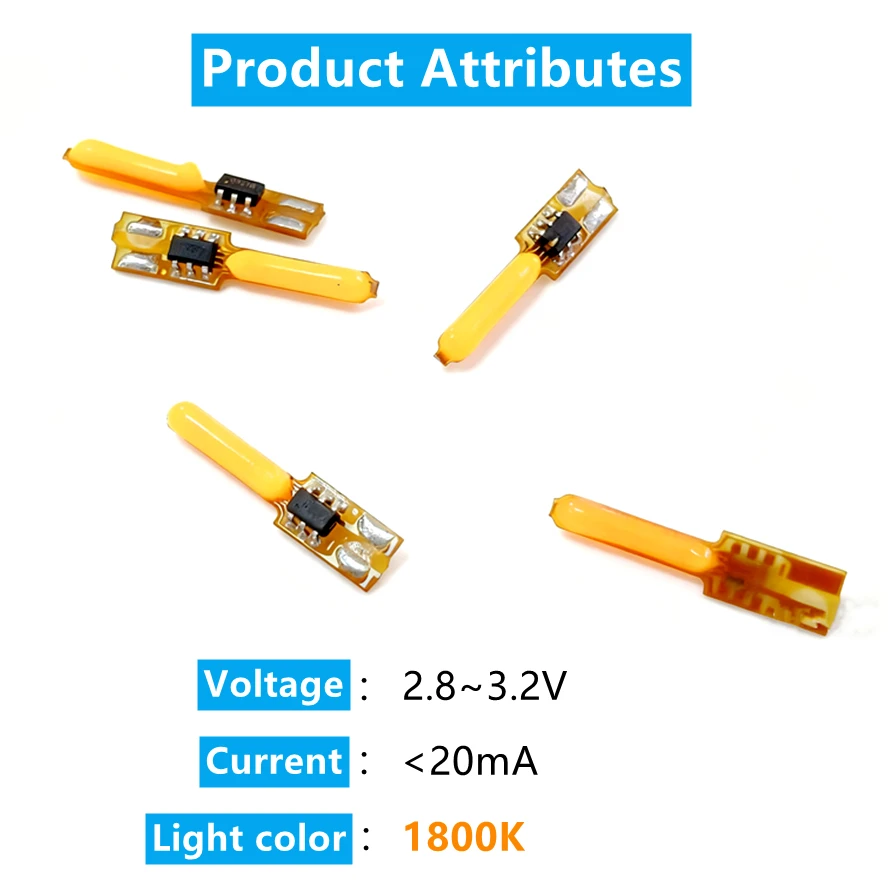 1~10PCS 3V Led Flash Flame Candles Edison Bulb LED Filament 1800K COB Diode Birthday Party Decoration Light Bulb Accessories