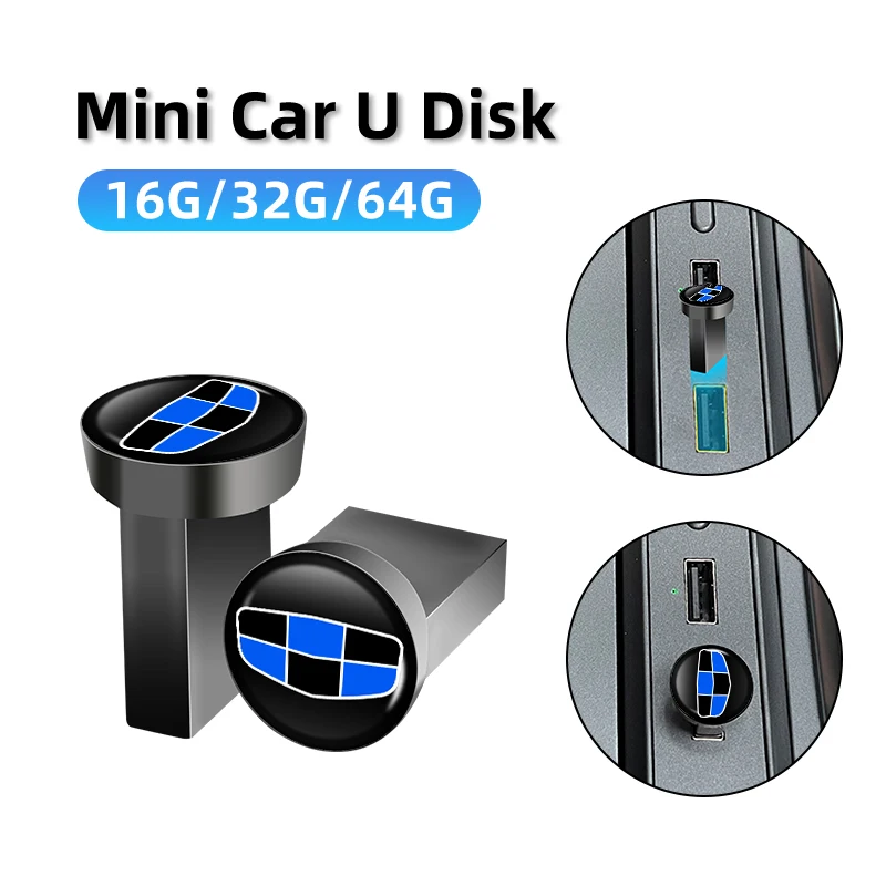 

Car Interior 16GB/32GB/64GB USB Flash Drives Mini Metal Memory Stick Plug For Geely Atlas Boyue NL3 X6 EX7 Emgrand X7 SUV GT GC9