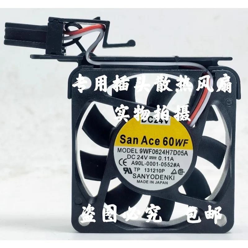 

Оригинальный новый вентилятор-кулер для 9WF0624H7D05A A90L-0001-0552 # Вентилятор Fanuc System Dedicated 24 В 0,11 А 60*60*15 мм