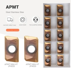 Outils de coupe de tour de fraisage, insert en carbure, APMT1135, APMT1604, PDER, birthJP4020, 100% d'origine, HIT156 I, 10 pièces