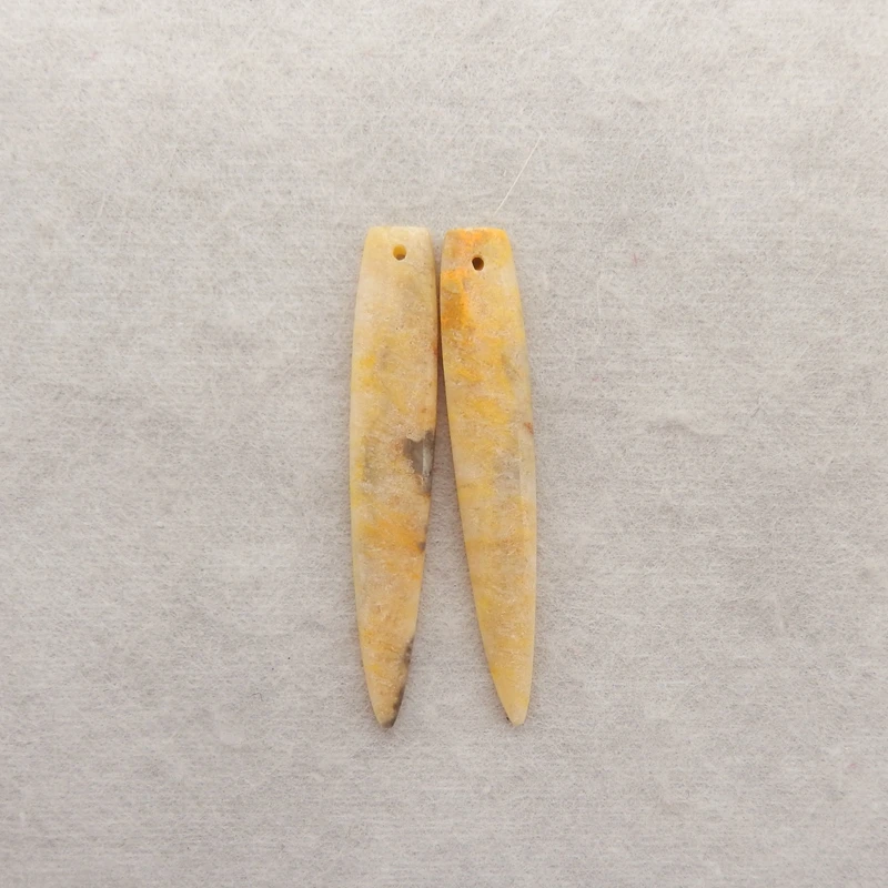 

B & F ручной работы из натурального камня, длинные серьги-бусины в виде джмеля, 48x8x3 мм, модные ювелирные аксессуары для женщин, 4,8 г