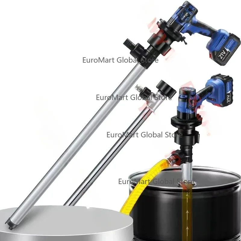 21V Fuel Transfer Pump lithium battery inserted barrel pump 3200W diese Electric oil pump fuel dispenser