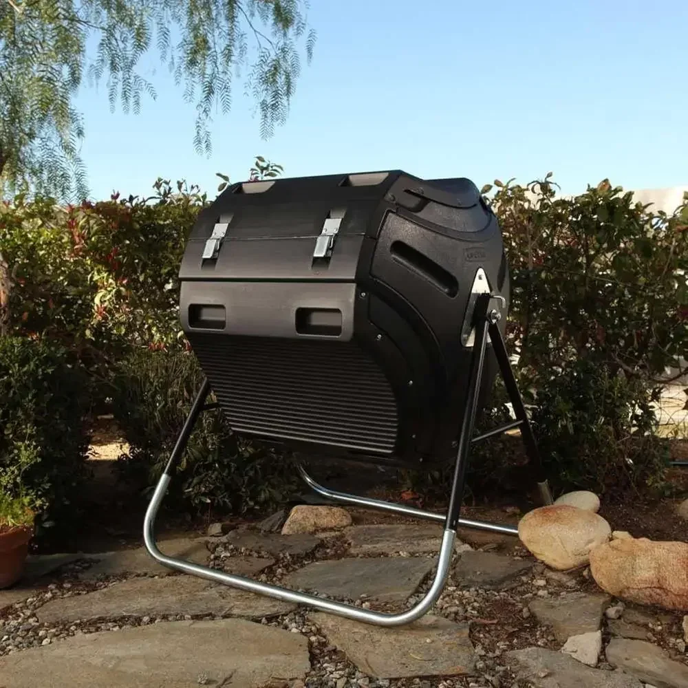 80-Gallon Black Compost Tumbler