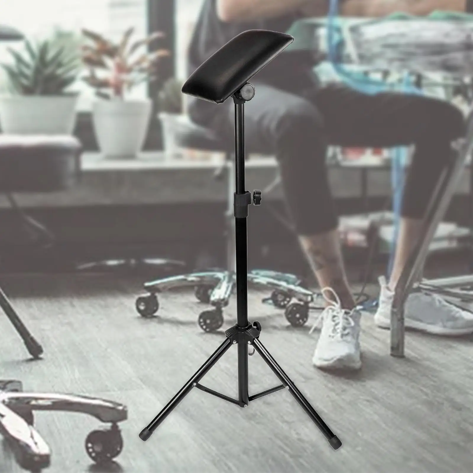

Salon Arm Rest Stand Professional PU Leather Portable Angle Adjustment Soft Pad