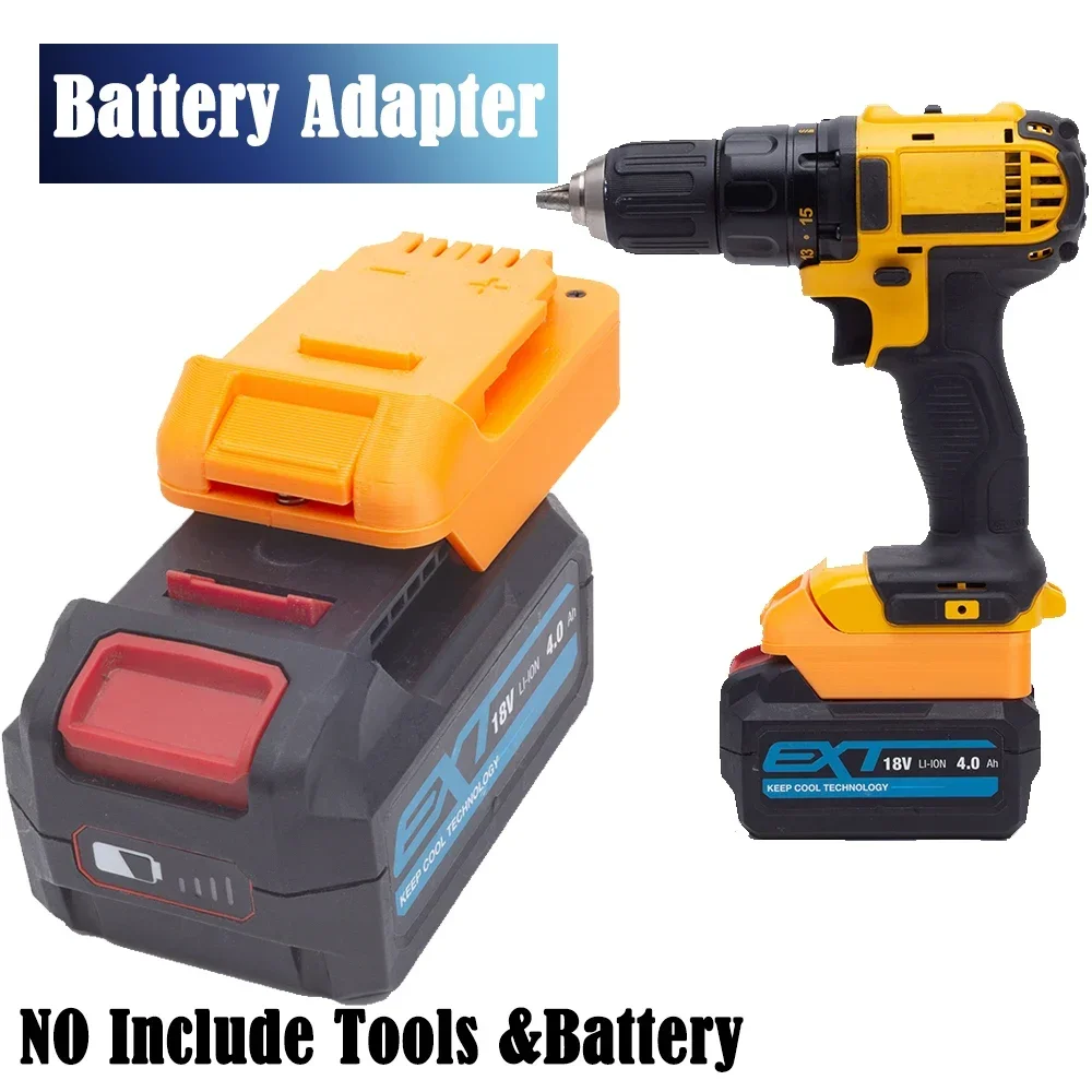 Adapter For ERbauer EXT 18V Lithium Battery Convert To for DeWalt XRP 18V Cordless Power Tools Converter(NO Battery)