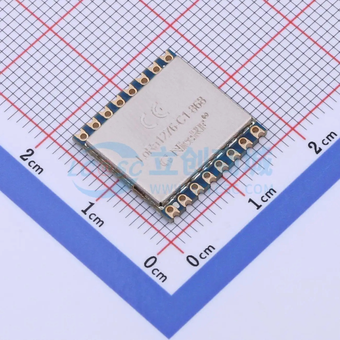2pcs lora1276-C1-868MHz SMD 16x16mm 868MHz 20dBm LoRa Wireless RF Transceiver Module