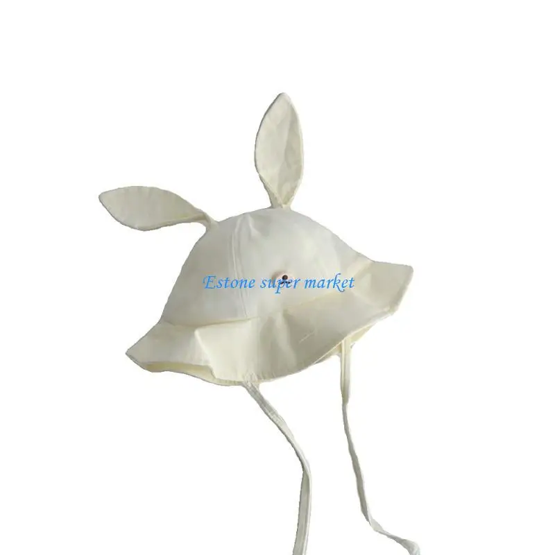 

090B Baby Fisherman Hats Spring Summer Bucket Caps Wide Brimmed Headwear for 10-30M