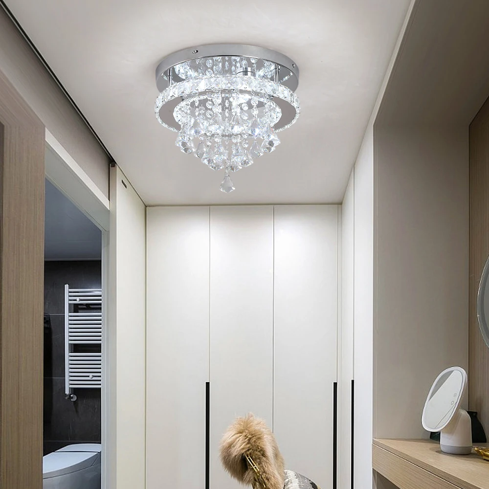 VETRULUS Kristall Led Anhänger Licht Hängen Decke Lampe Moderne Kronleuchter Glanz Wohnzimmer Esszimmer Gang Wohnkultur Leuchte – Detail 2