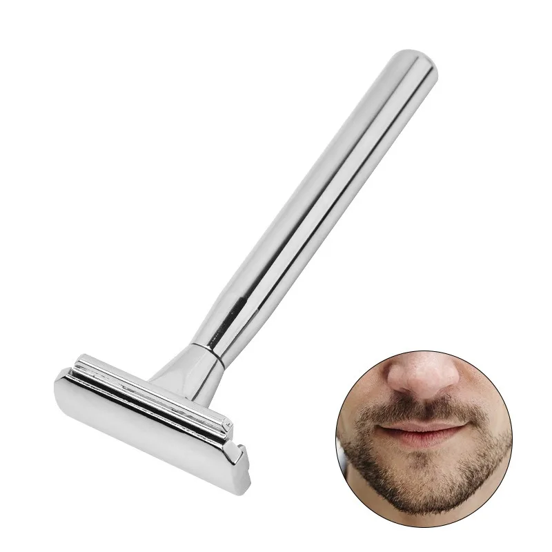 Men's Metal Safety Razor Sharpness Shaver Classic Styling Quick Replacement Blade Safe Shaving Beard