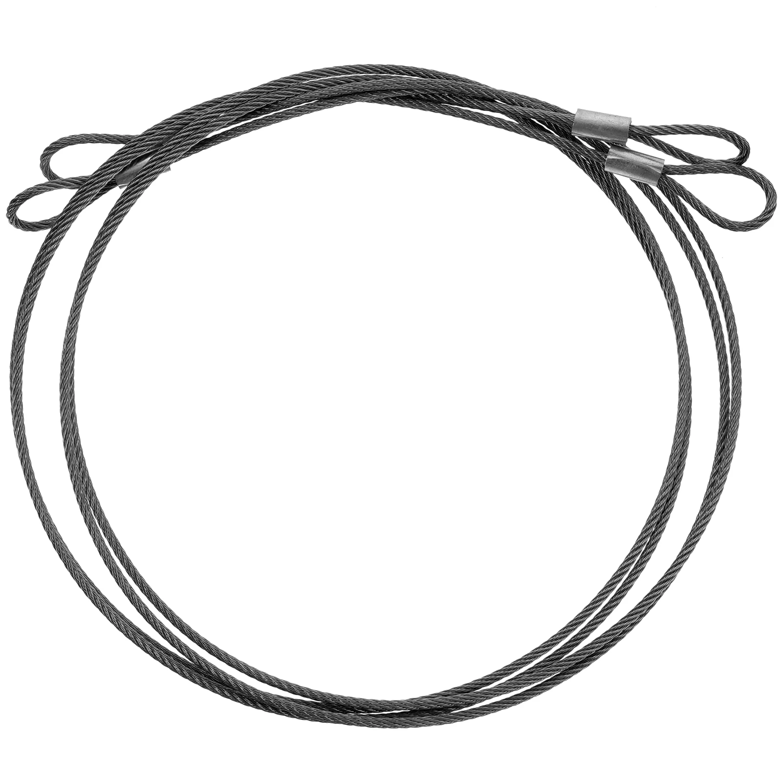 

2 pcs Steel Rope Stainless Coated Safety Cable Safety Rope Luggage Lock Anti Rust Strong Bearing Security Hardware