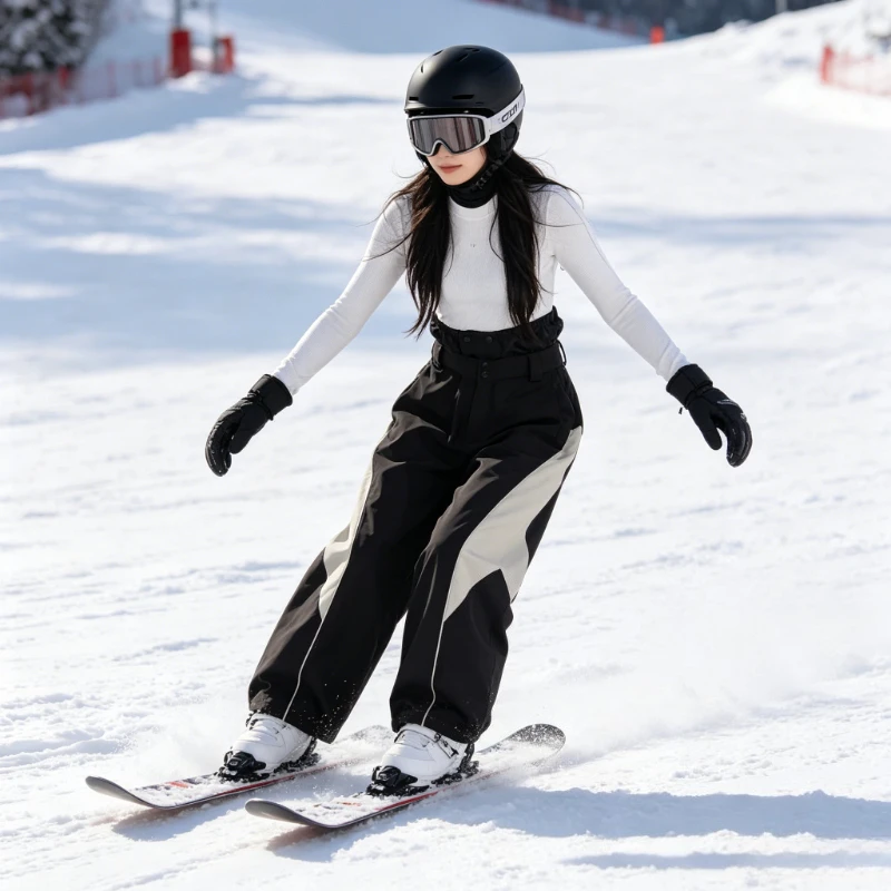 

2026 New Winter Women Skiing Pants Windproof Breathable Loose Outdoor Sports Snowboarding Pant Waterproof Warm Ski Wear