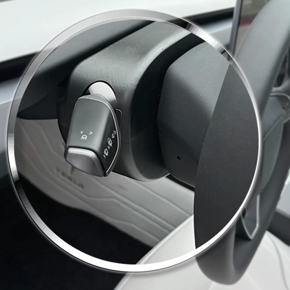 Highland 2024 Physical Gear Shifter Lever for Tesla Model 3 New Steering Wheel Turn Signal Stalks Kits with Decoration Tesla