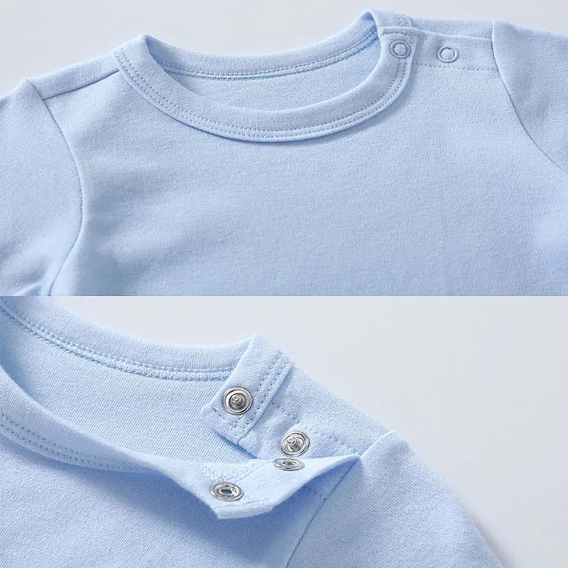 Комплекты из 3 предметов для новорожденных, одежда для мальчиков и девочек 0-3 месяцев, боди из 100% хлопка, шапка, нагрудник, однотонные комбинезоны с длинными рукавами, одежда для младенцев