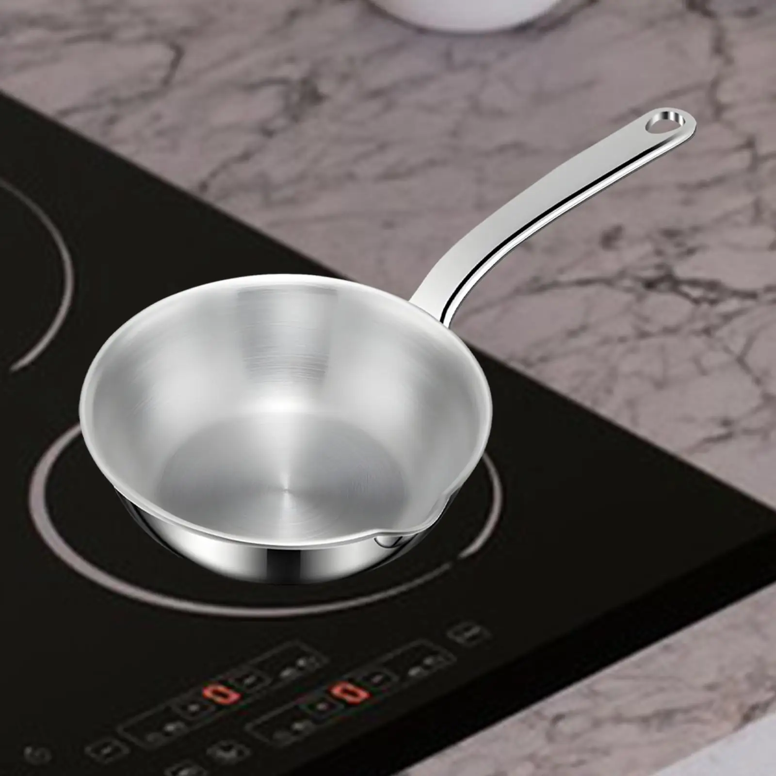 

Мини-кастрюля для кухни из нержавеющей стали с антипригарным покрытием, маленькая кастрюля для молока с удобной ручкой