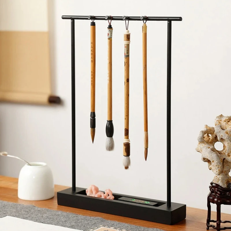 Creative Brush Pen Rack Simple Style Hanging Calligraphy Brush Pen Holder Calligraphy Writing and Painting for Beginners Student