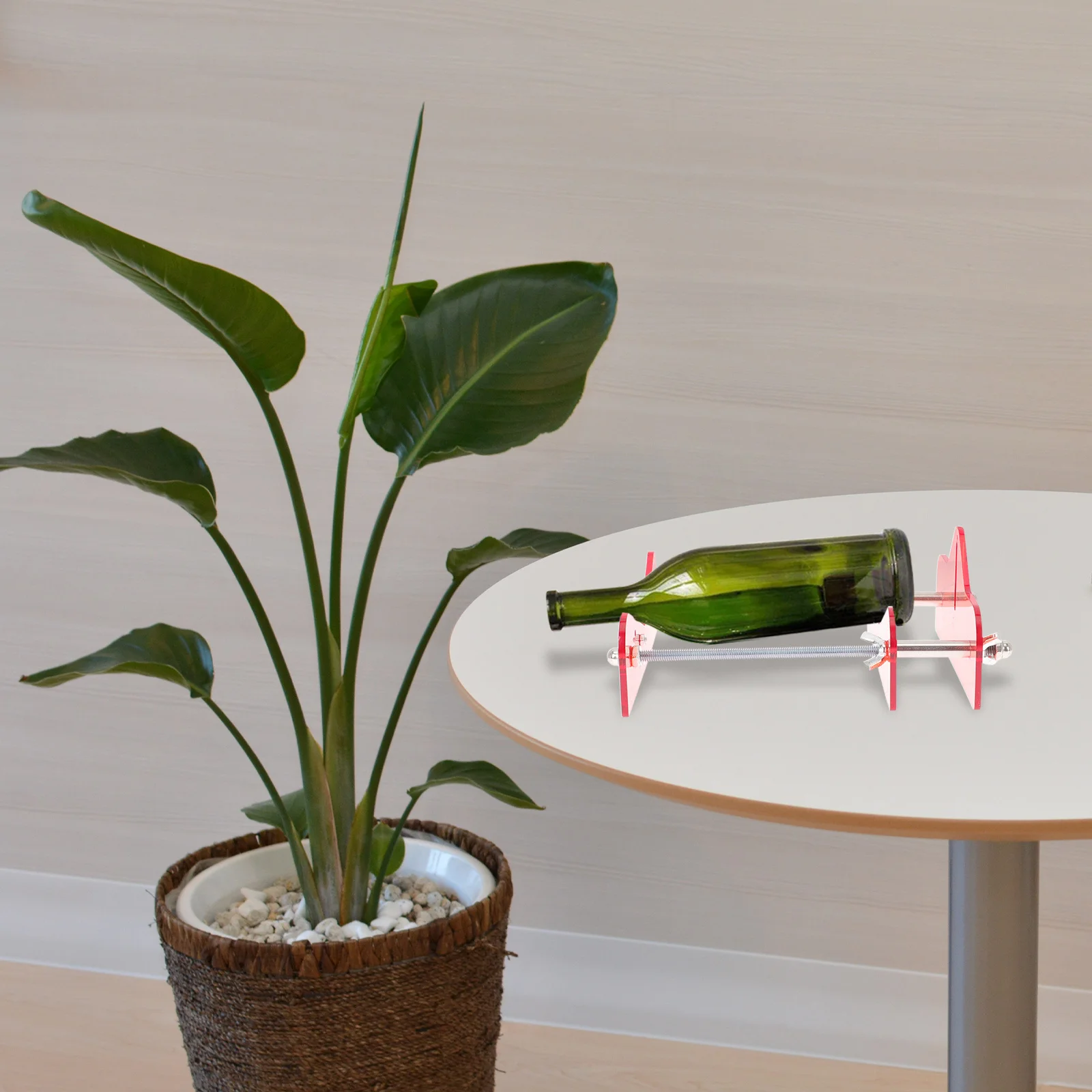 

Professional Glass Bottle Cutter Machine for DIY Alcohol Bottle Cutting Device Round Square Oval Roller Types Supported Smooth