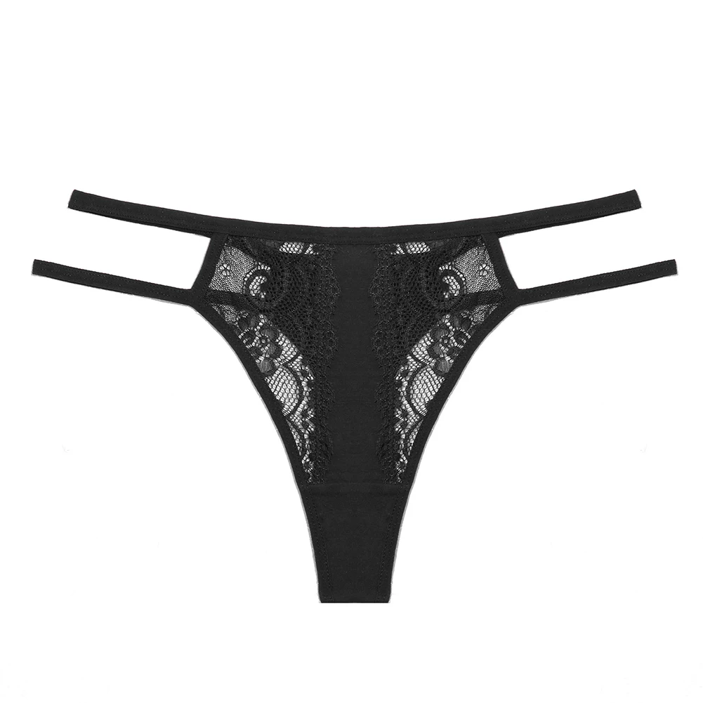 

Women Sexy Lace Hollow Out Thongs Underpants G-String Knicker Panties Transparent Seamless Elastic Breathable Female G-string