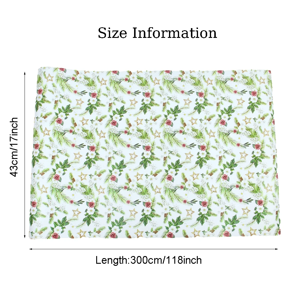 1 لفة من ورق تغليف عيد الميلاد - لفة صغيرة - 17 بوصة × 118 بوصة لفة ورق تغليف الهدايا لعيد الميلاد وحفلات أعياد الميلاد وديكو التخرج