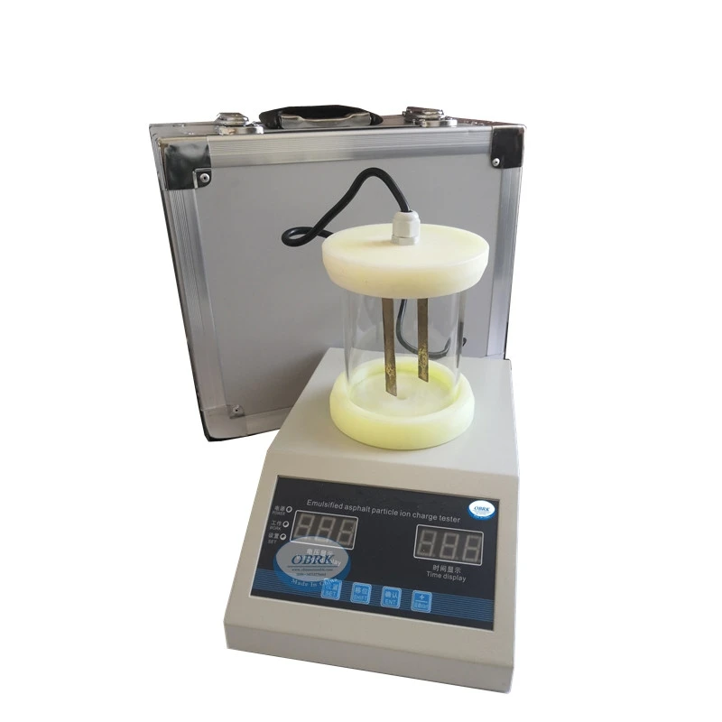 Emulsified Asphalt Particle Ionic Charge Testing Apparatus