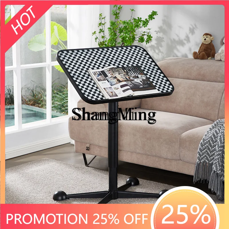 

SM home standing lift workbench mobile folding checkerboard bedside office study table
