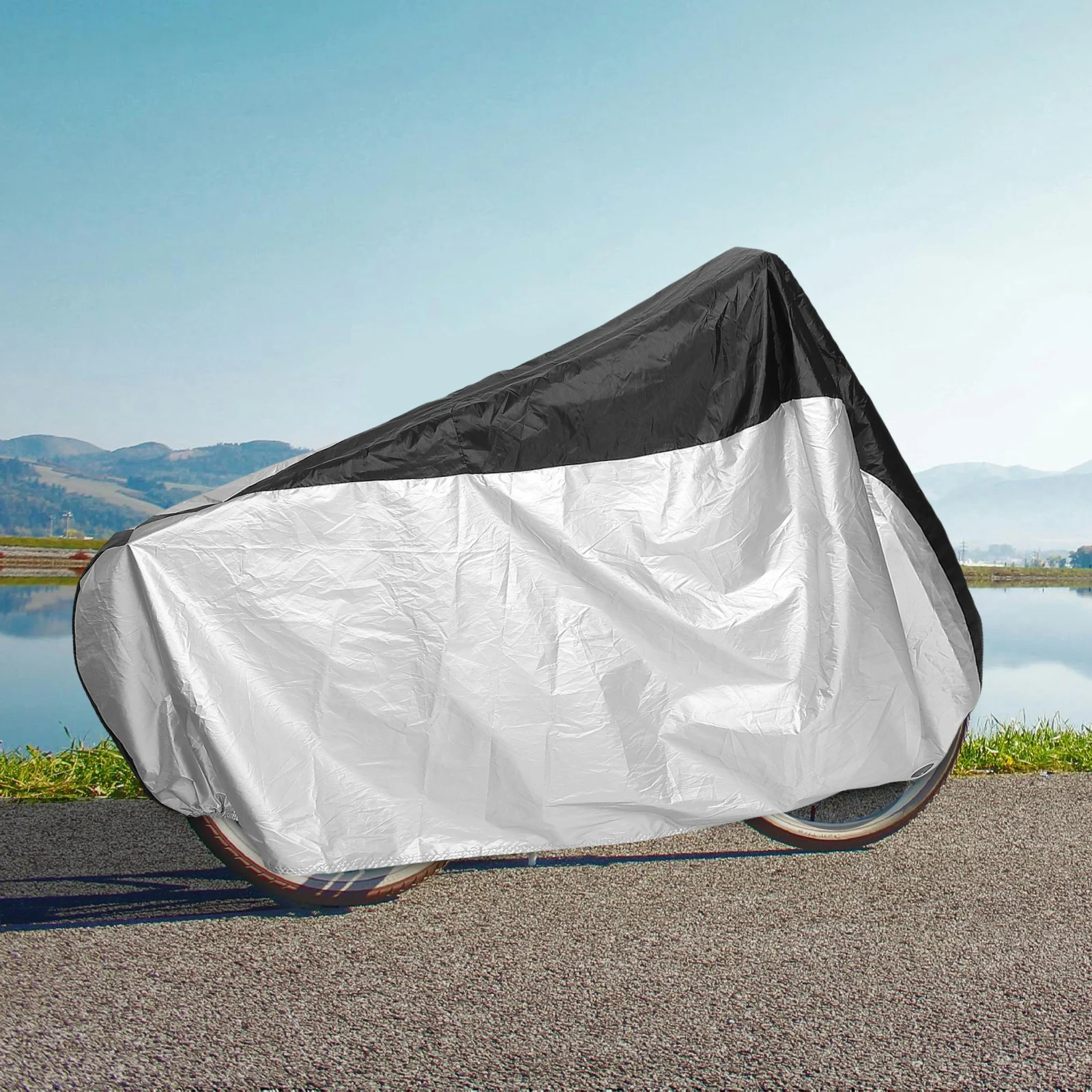 

Bike Cover Bicycle Tent Rain Waterproof Outdoor Wateproof 190t Polyester Tarp