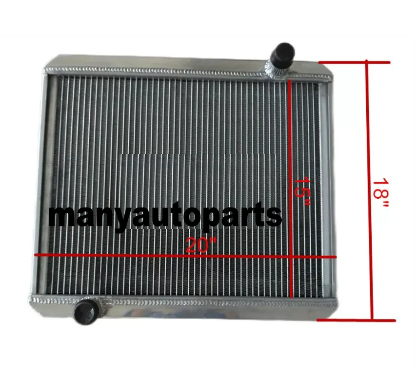 Radiador de aluminio de 3 filas para 1958-1960 1959 MG MGA 1600 TWIN CAM MT 18 "× 20" tamaño