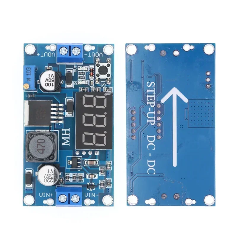 DC-DC XL6009 Digital Boost Step Up Power Supply Module Adjustable 4.5-32V to 5-52V Step-up Voltage Regulator With LED Voltmeter