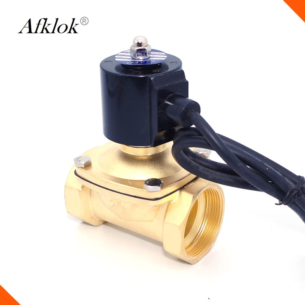 Solenoid Valve Waterproof IP68 China ISO Manufacture Normally Closed DN40 1 1/2 12v Standard Water Treatment Low Temperature AFK